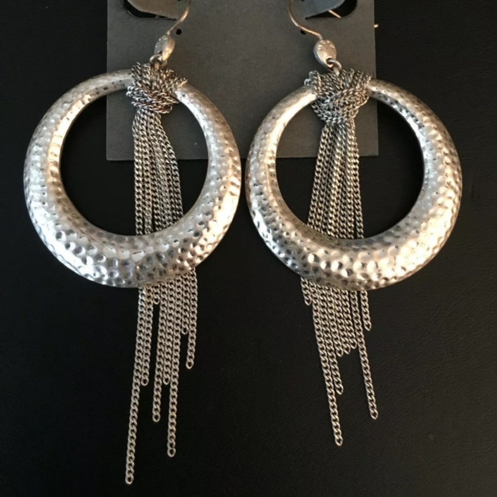 Beautiful hoop earrings new chain wrap new mexx